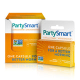 Himalaya PartySmart empaque frontal mostrando cápsulas y beneficios