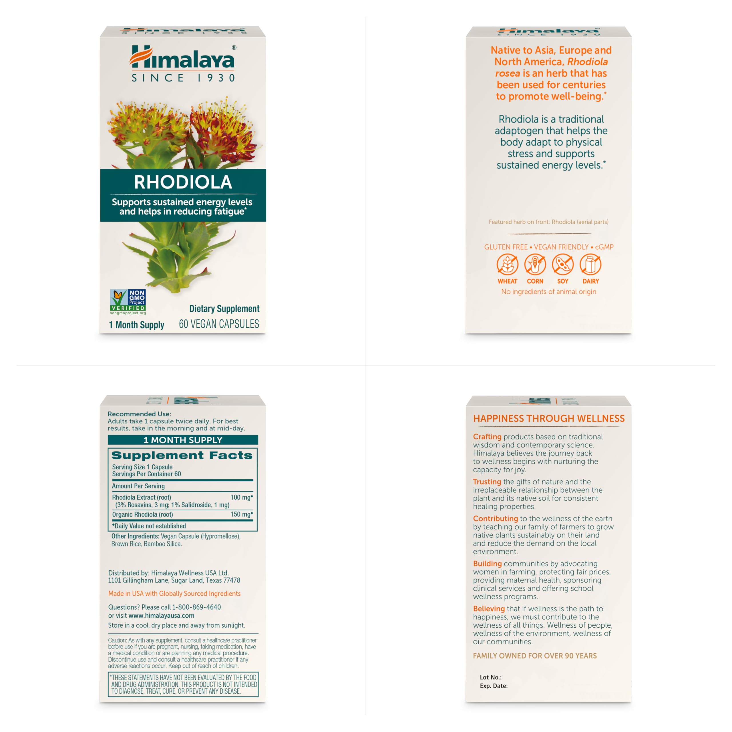 Himalaya envase en mesa de desayuno sugerente para uso diario