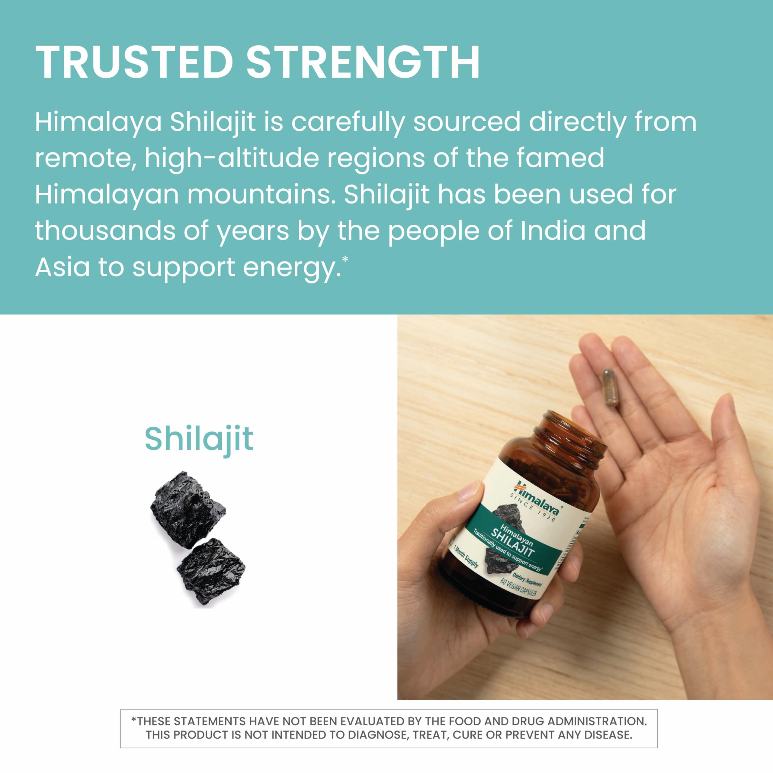 Himalaya shilajit comparación tamaño cápsula para dosificación clara