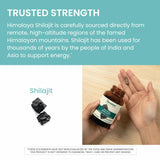 Himalaya shilajit comparación tamaño cápsula para dosificación clara