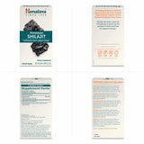 Himalaya shilajit etiqueta ingredientes mostrando ácido fúlvico y minerales