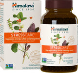 Himalaya StressCare primer plano de cápsula explicando textura y pureza