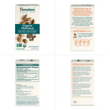 Himalaya frasco en cocina con frutas y plantas evocando estilo de vida saludable