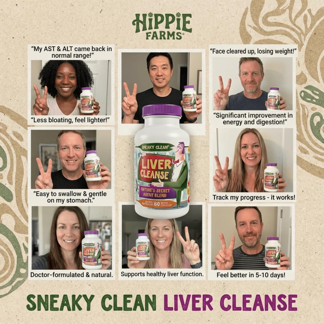 Hippie Farms etiqueta cercana con lista de ingredientes orgánicos