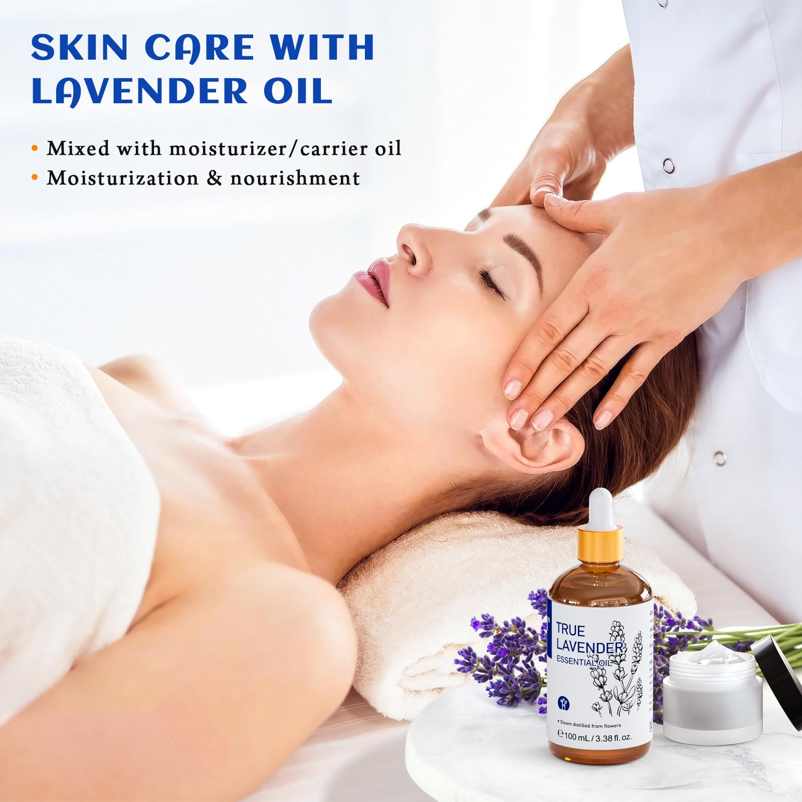 HIQILI aceite de lavanda en difusor, ambienta habitaciones con aroma suave