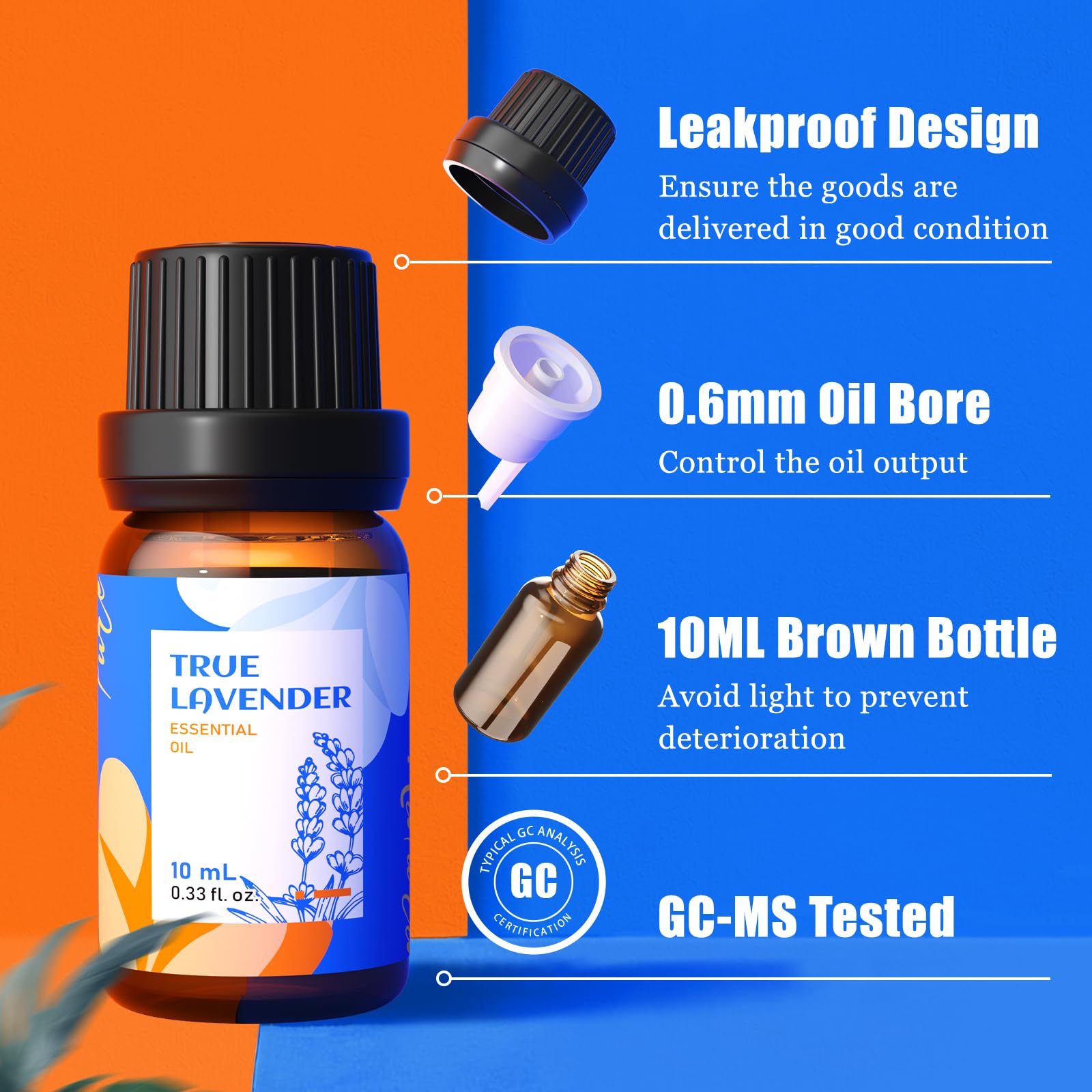 HIQILI set de aceites abierto en caja, ideal para regalo o almacenamiento