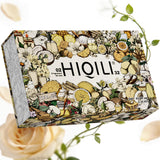 HIQILI estuche tipo bookshelf mostrando las 32 fragancias y bonito embalaje regalo