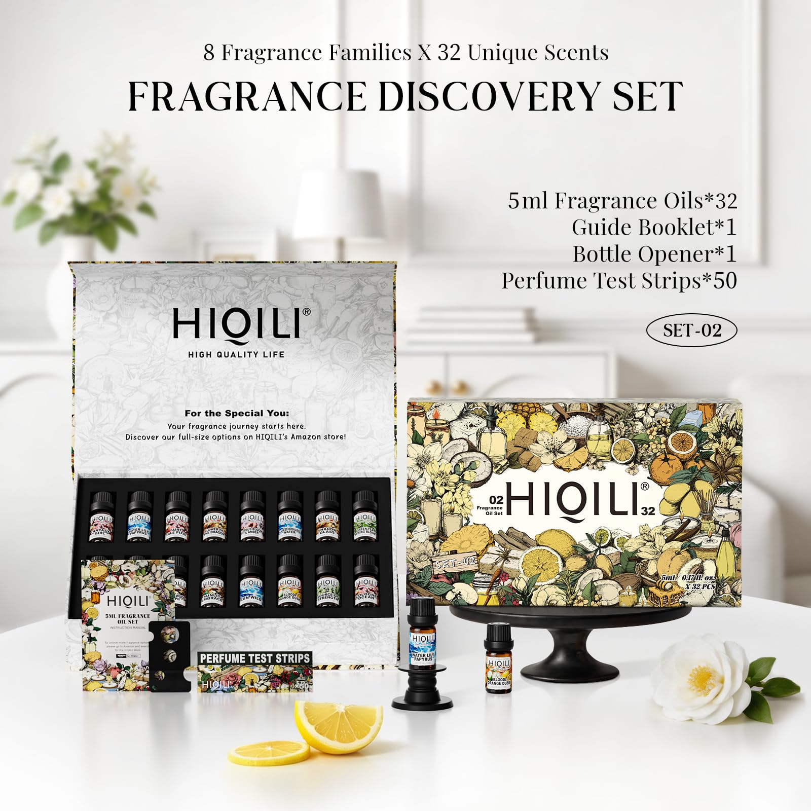 HIQILI conjunto de frascos de 5 ml alineados, ideal para probar y mezclar aromas