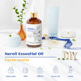 HIQILI mezcla para masaje con neroli demostrando aplicación segura