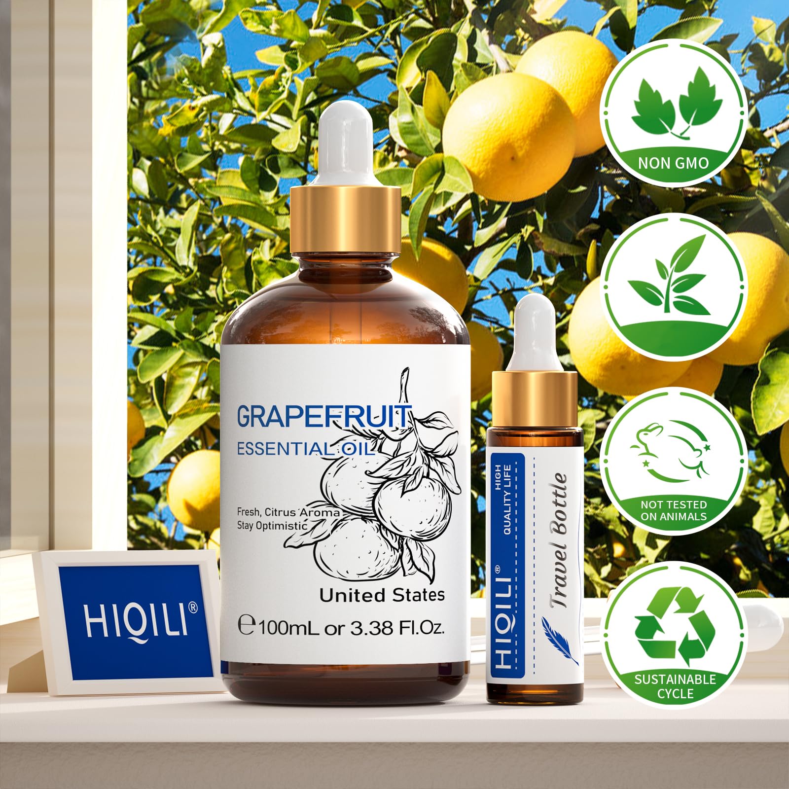 HIQILI mezcla diluida con aceite portador aplicada en crema para piel hidratada
