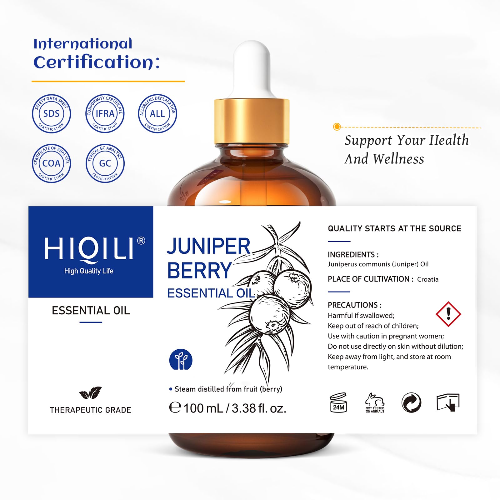HIQILI frasco compacto ideal para llevar en viaje seguro