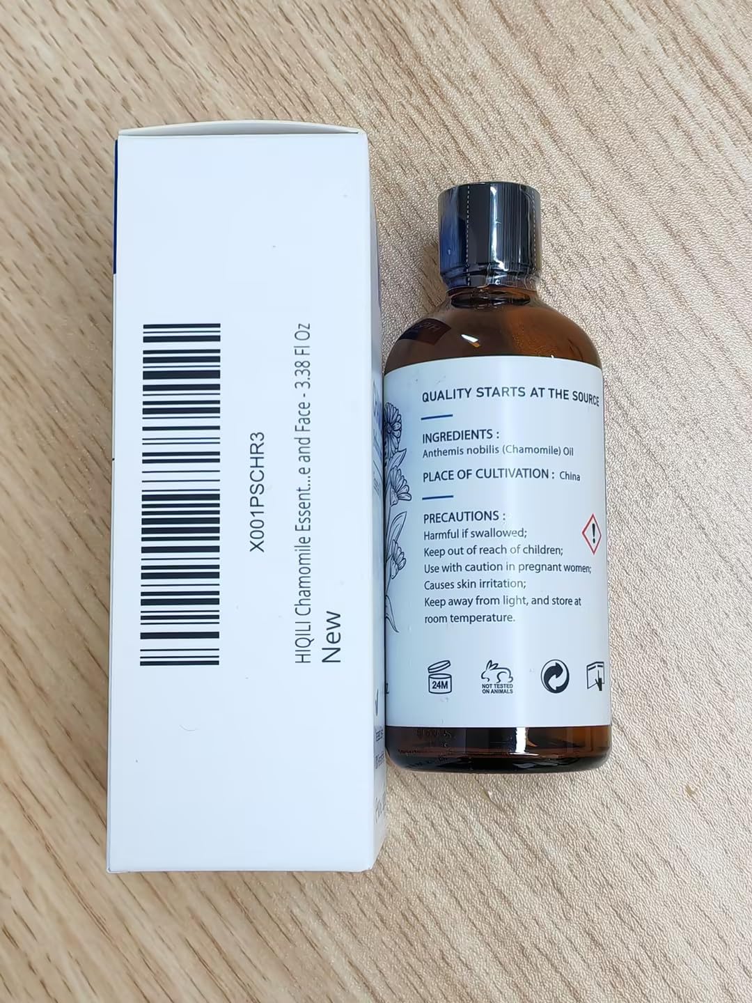 HIQILI una gota de aceite en la piel mostrando absorción