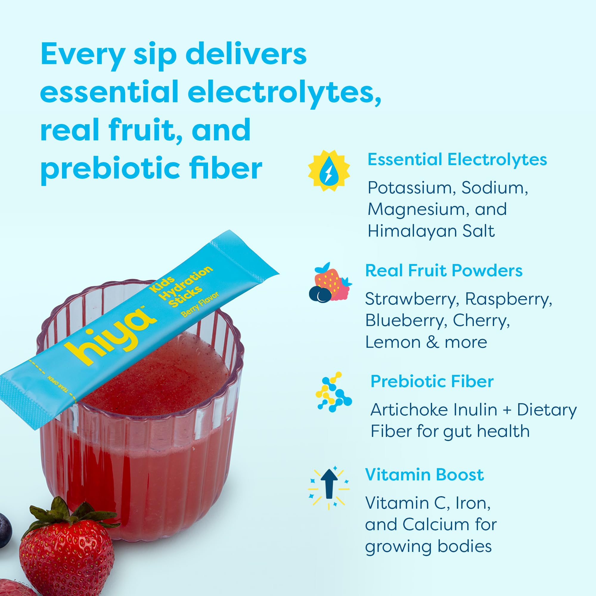 HIYA etiqueta de ingredientes visible, transparencia y control de calidad