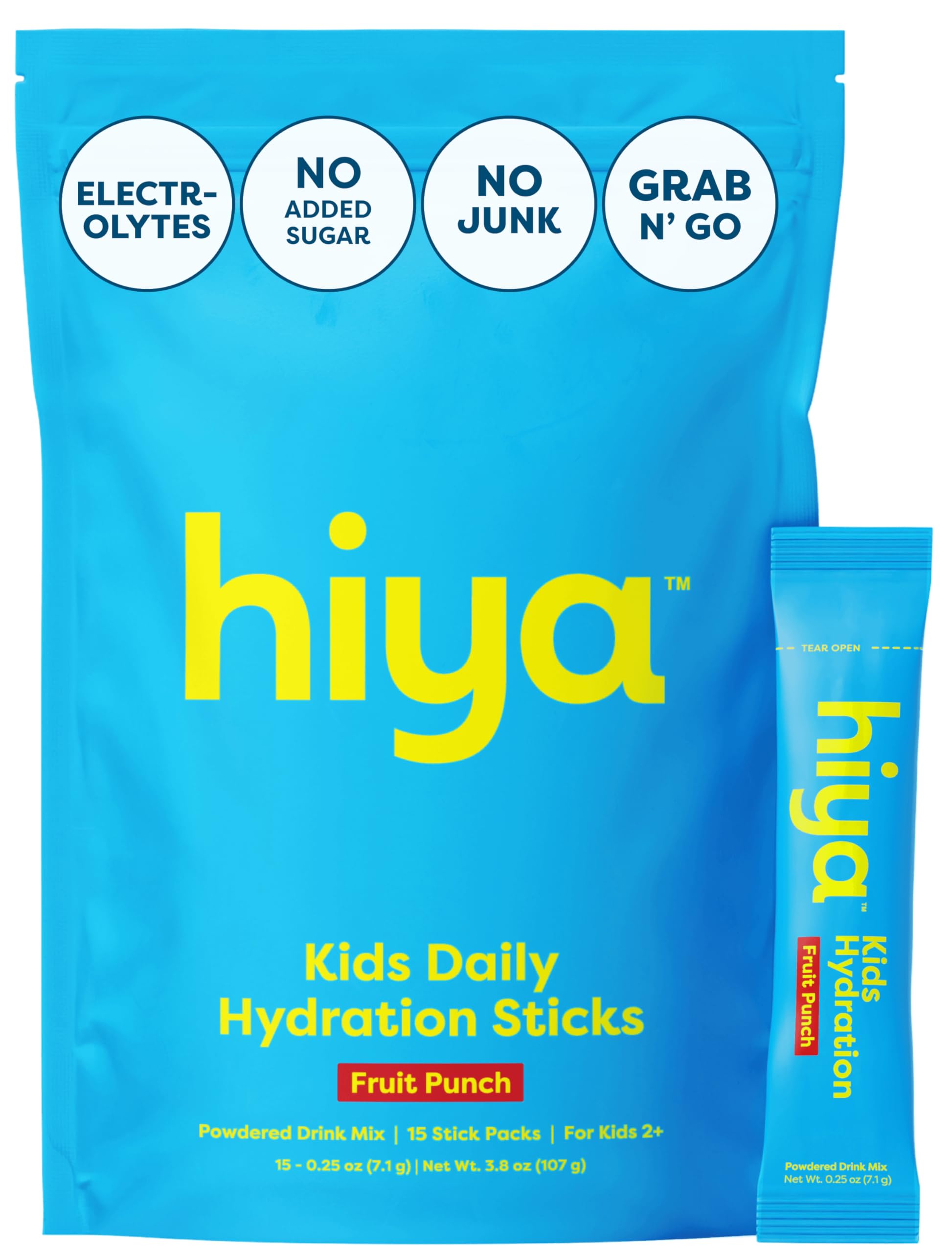 HIYA empaque frontal con 15 sticks, práctico para llevar