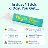 HIYA detalle del polvo del stick pack, textura fina y mezcla fácil