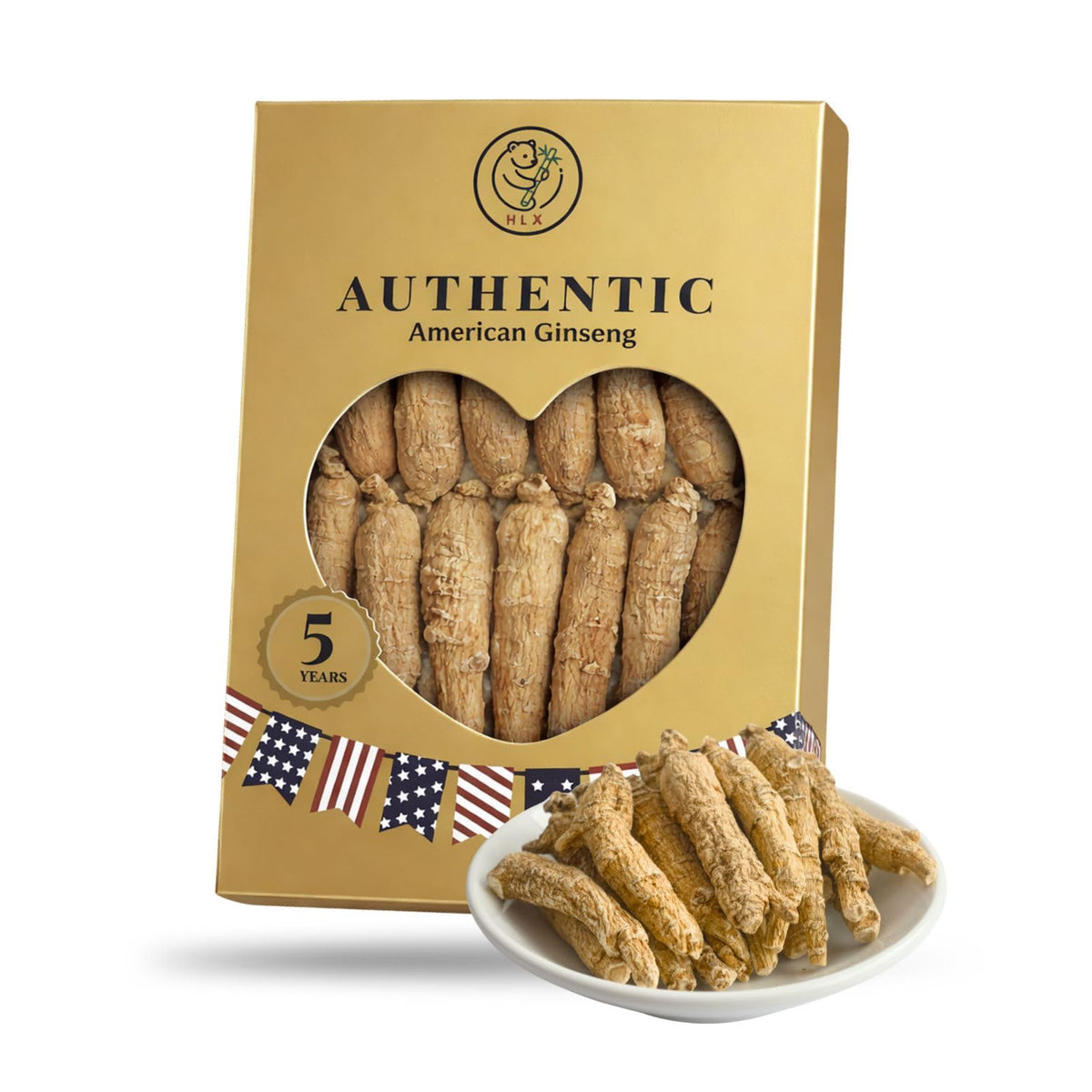 HLX ginseng americano frontal caja lista para regalar y uso diario