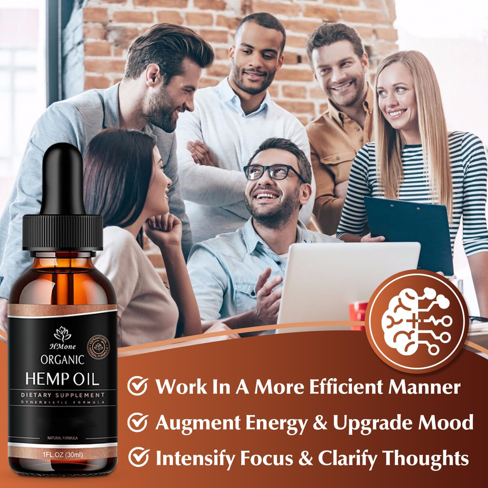 HMone aplicación sublingual mostrando uso fácil y absorción rápida