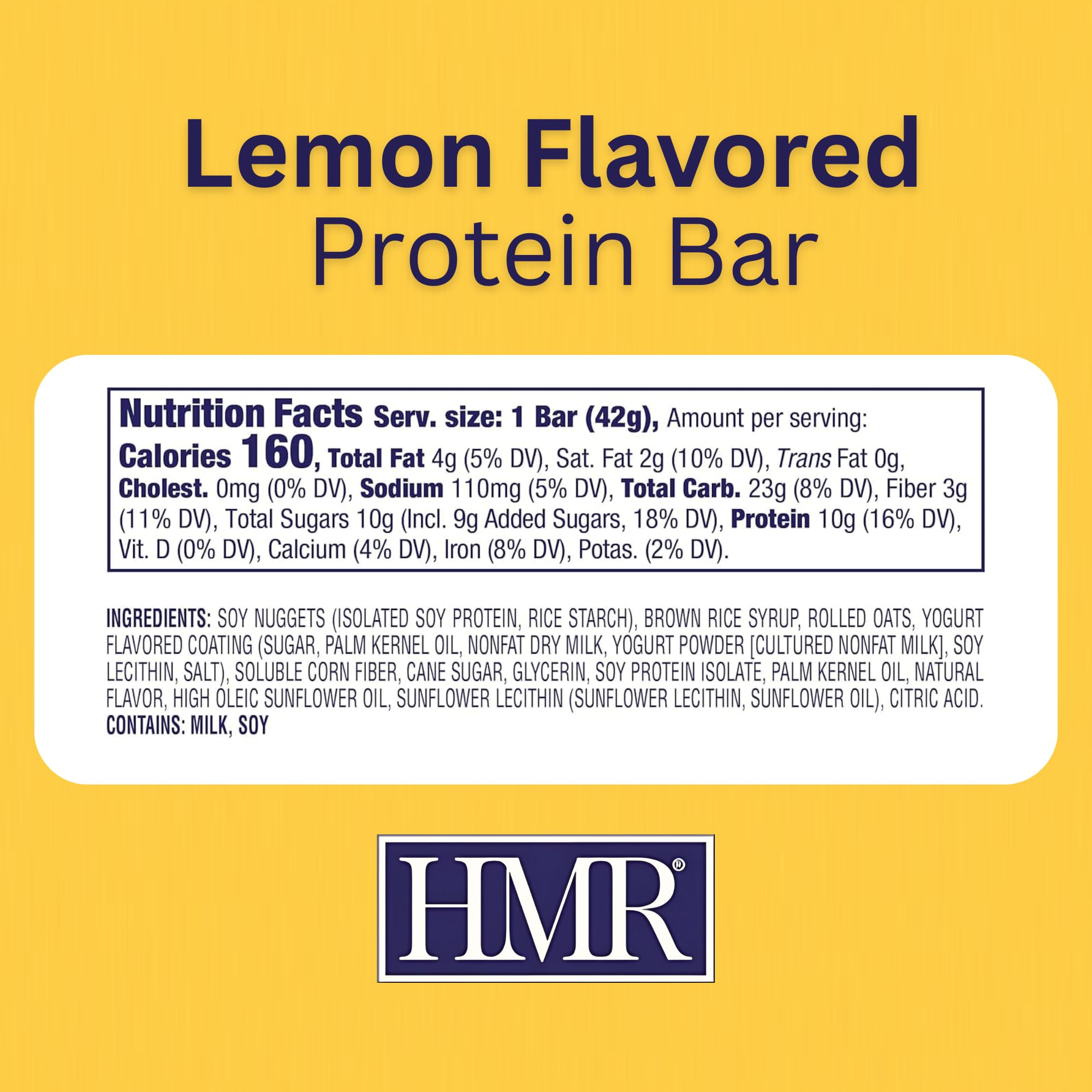 Escena de cocina con HMR bar lemon como snack diario, HMR opción práctica y sabrosa