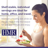 HMR etiqueta nutricional visible con información de proteínas