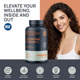 HMS Nutrition detalle de cápsula liposomal mostrando textura y protección