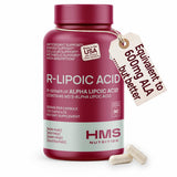HMS Nutrition envase frontal R-ALA 300 mg mostrando etiqueta y beneficios