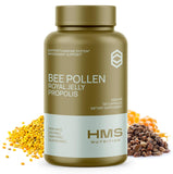 HMS Nutrition frasco frontal con 120 cápsulas, práctico para uso diario