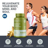 HMS Nutrition cápsulas veganas primer plano para ver textura y pureza