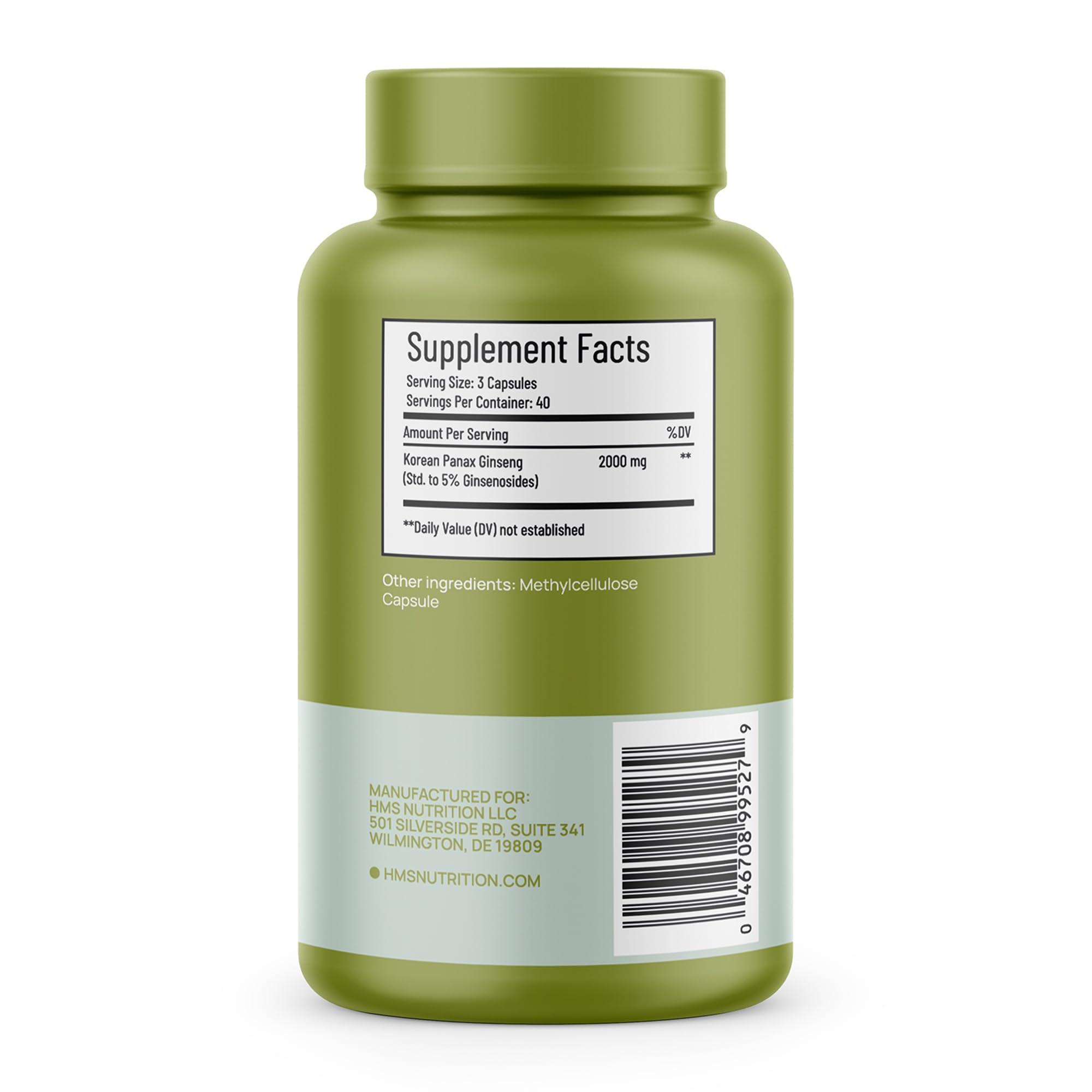 HMS Nutrition comparación de tamaño de cápsulas para dosificación práctica