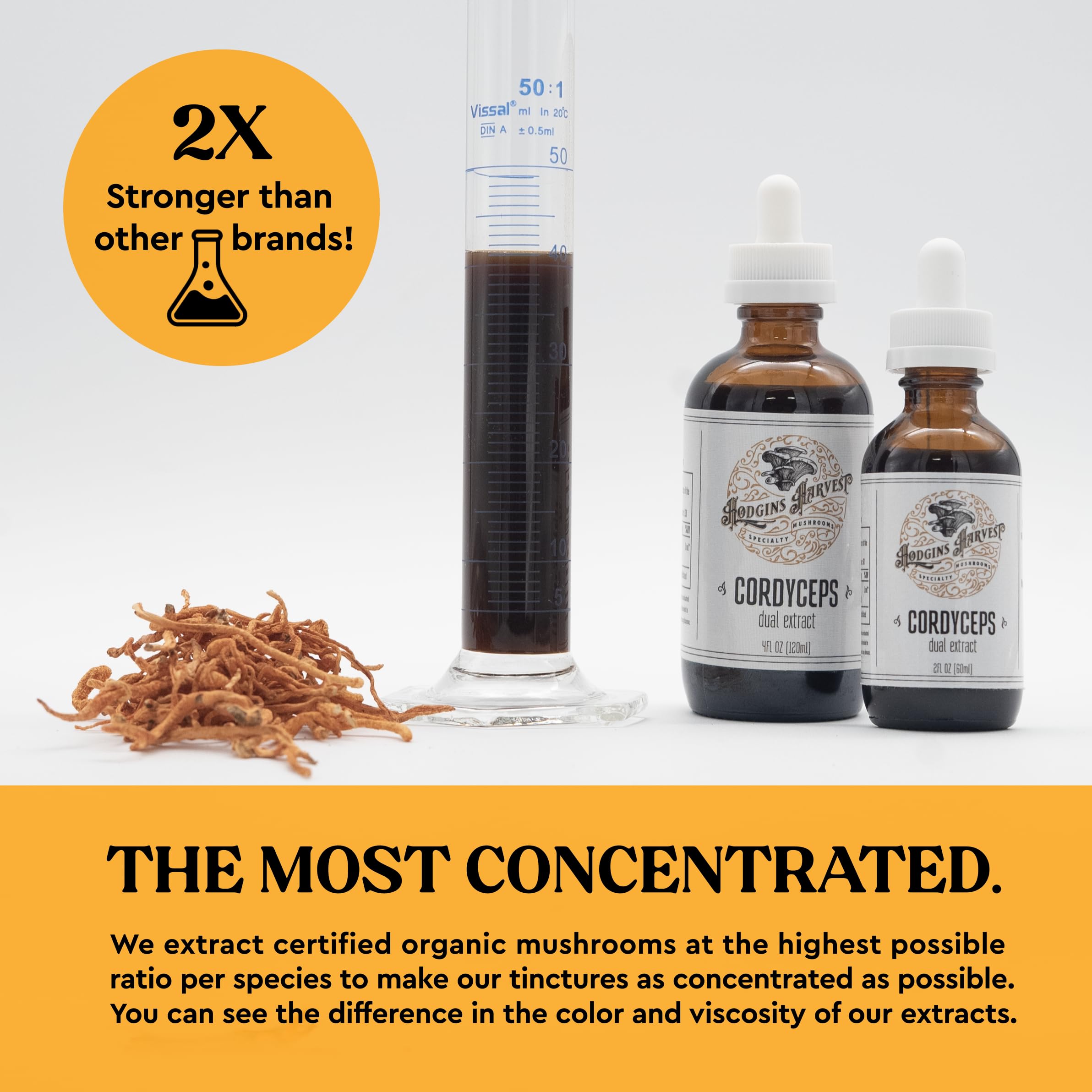 Hodgins Harvest etiqueta con sello USDA Organic y transparencia de ingredientes