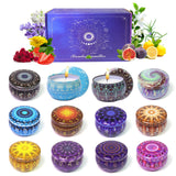 HOFOGOTOWIN set de 12 velas frente mostrando variedad y atractivo
