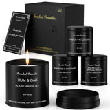 HOFOGOTOWIN pack frontal mostrando las cuatro velas y su diseño masculino