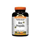 Holista frasco frontal de Bee Propolis 500mg 200 cápsulas mostrando etiqueta clara y tamaño