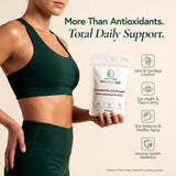 Holistic Bin paquete abierto mostrando contenido neto de 25 g