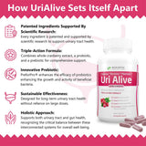 Holistic Health Labs persona tomando Uri Alive en rutina diaria para soporte constante