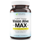 Holistic Health Labs frasco frontal mostrando Vision Alive Max para soporte ocular