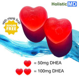 Holistic MD etiqueta con información de dosis y GMP visible