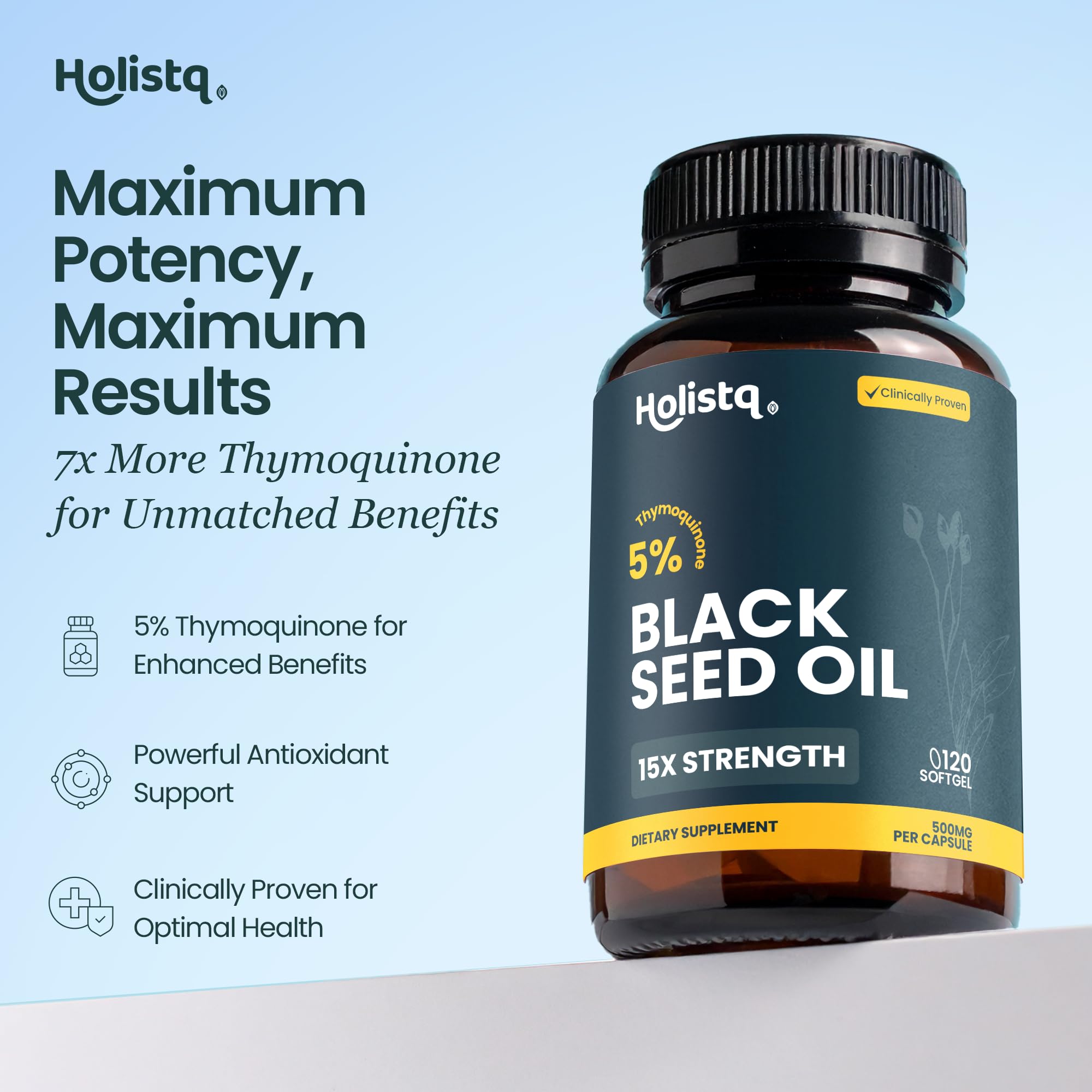 HOLISTQ cápsula abierta detalle de textura y absorción mejorada