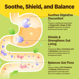 HOLLEGEND etiqueta frontal con lista de ingredientes y beneficios digestivos visibles