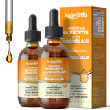 HOLLEGEND frasco frontal de gotas liposomales con etiqueta clara y confianza