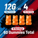 HOLLEGEND gomitas en mano para comparar tamaño y porción