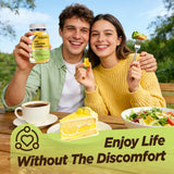 HOLLEGEND gominolas junto a un desayuno ligero para ilustrar uso diario conveniente