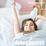 Hollis Nutrition Sleep Fairy en dormitorio ambientado, sugiere uso relajante nocturno