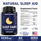 Hollis Nutrition Sleep Fairy detalle del magnesio glicinato en polvo, apoyo a la relajación muscular
