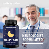 Hollis Nutrition Sleep Fairy persona tomada antes de dormir, favorece una rutina nocturna calmada
