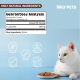Holy Pets etiqueta con información nutricional y uso recomendado