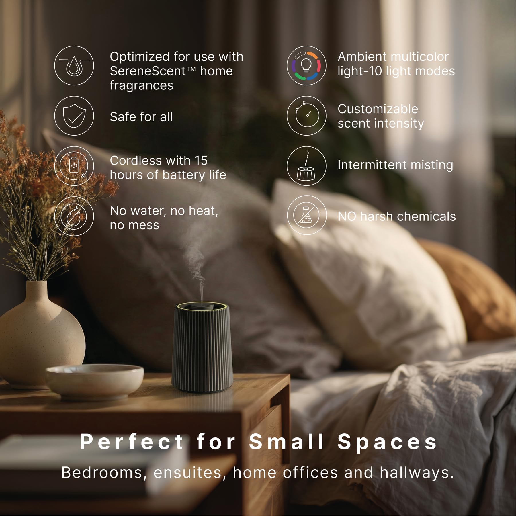 Homedics primer plano de botones para fácil control y ajuste rápido