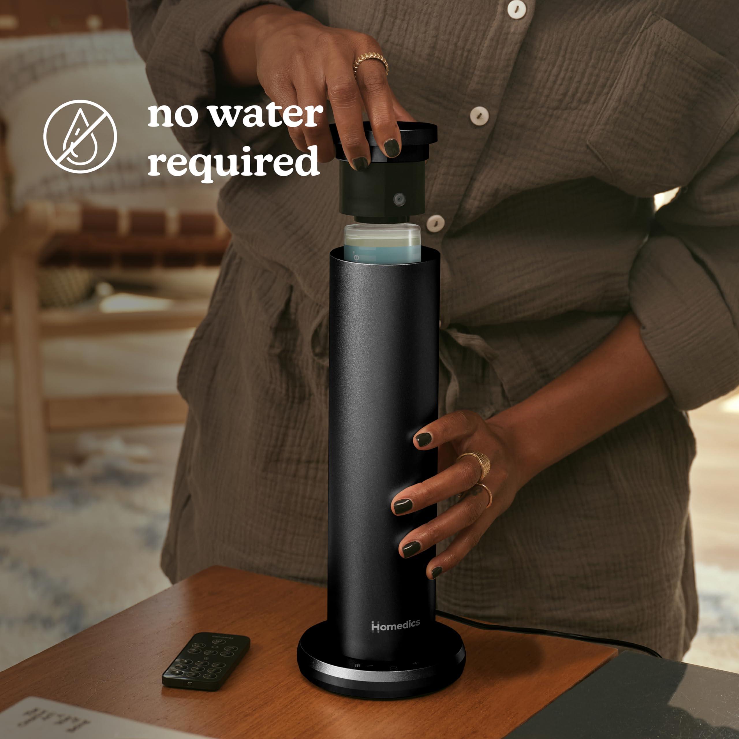 Homedics SereneScent dispersión de microgotas para aroma uniforme sin humedad