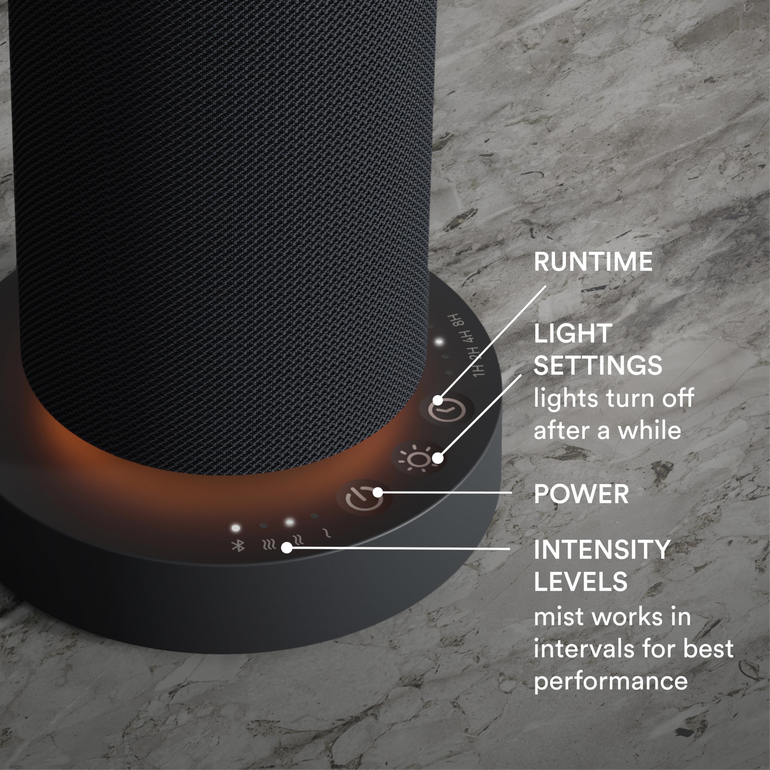 Homedics comparación de tamaño junto a objetos para evaluar portabilidad