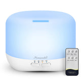 Homeweeks difusor frontal blanco mostrando diseño compacto y elegante