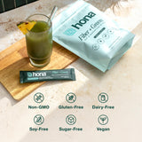 Hona Fiber + Greens cuchara con porción para medir 8 g de fibra
